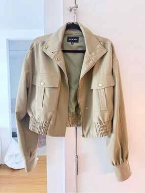 Olive Crop Utility Jacket